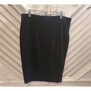 A. Byer Black Mid-Length Pencil skirt